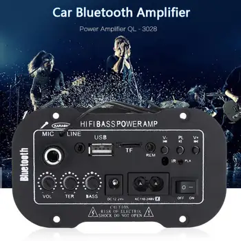 Универсальный bluetooth Автомобильный Аудиоусилитель AMP MP3 Микрофон SD USB DVD Стерео HiFi Бас Мощность Пульт Дистанционного Управления Автомобильные Аудиоаксессуары