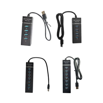 Универсальный USB-концентратор, док-станция, компьютерный аксессуар, подключаемый и воспроизводимый для портативного ПК
