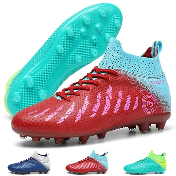 Футбольные бутсы для мужчин Профессиональная футбольная обувь Мужские футбольные бутсы с высокими щиколотками 2023 Футбольные бутсы для газона Футбольные бутсы