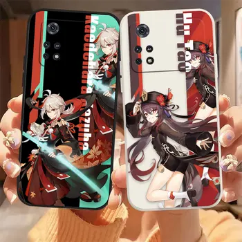Чехол для Телефона Genshin Impact Anime Girl Для Xiaomi PCOO F3 M3 X2 X3 M4 A2 8 CC9 CC9E MIX 2 2S 3 4 Black Shark 3 4 GT Pro 4G 5G Case
