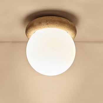 Япония Ваби Саби Небольшой потолочный светильник Светодиодное украшение Промышленная теплая потолочная лампа Эстетическая мебель Lampara Techo для дома