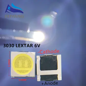 500шт Lextar LED Backlight High Power LED 1.8Вт 3030 6В Холодный белый 150-187ЛМ PT30W45 V1 ТВ Приложение 3030 smd led диод