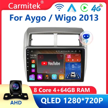 9 Дюймов 4G 64G для Toyota AGYA/WIGO 2013 2014 - 2019 Android головное устройство Стерео автомобильное радио GPS Навигация WIFI 4G