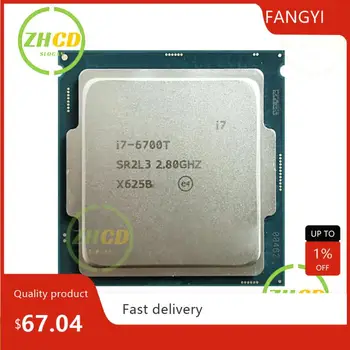 Intel Core для I7-6700T В i7 6700T с частотой 2,8 ГГц используется четырехъядерный восьмипоточный процессор мощностью 35 Вт CPU LGA 1151