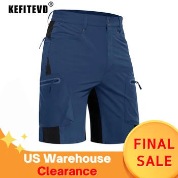 KEFITEVD Летние мужские тактические шорты, быстросохнущие, для пеших прогулок, короткие, легкие, для рыбалки, скалолазания, треккинга, короткие штаны для мужчин на открытом воздухе