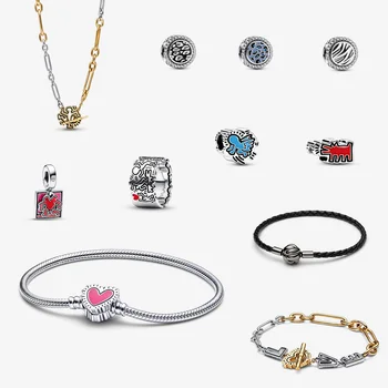 Kenora Jewelry 2023 популярный женский браслет, серьги из стерлингового серебра 925 пробы, подходящие для бренда, ожерелье из бисера 