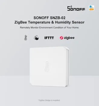 SNZB-02 датчик температуры и влажности Zigbee с голосовым управлением Weilian smart home