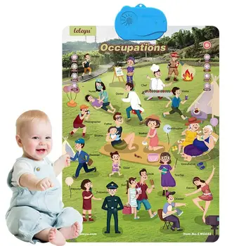 Аудиостена для раннего образования, Интерактивный образовательный плакат, Схема игрушек, принадлежности для детского сада, домашнего обучения для мальчиков и девочек