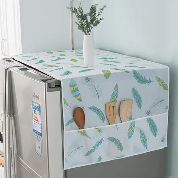 Бытовая стиральная машинакабинет Пылезащитный чехол для холодильника Пылезащитный чехол с сумкой для хранения Со стирающейся печатью Многоцелевой