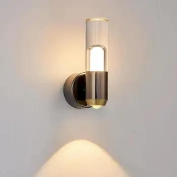 Ванная комната 6 Вт светодиодный прожектор внутренний Настенный Светильник поворотный прикроватный светильник для чтения в кабинете Настенный светильник для спальни в коридоре COB СВЕТОДИОДНЫЕ настенные бра