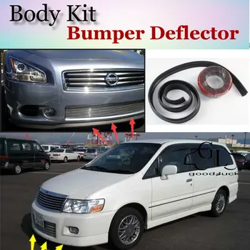 Дефлектор бампера для Nissan Bassara JU30 Юбка переднего спойлера для TopGear Friends для тюнинга автомобиля /Обвес /полоса