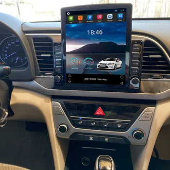 Для Tesla Style 2Din Android 12 Автомагнитола Hyundai Elantra 2016-2023-2035 Мультимедийный Видеоплеер GPS Стерео Carplay DSP RDS