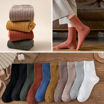 Женские носки средней длины, осенне-зимние новые удлиненные чулки в стиле JK, Дезодорант, японские ретро-носки