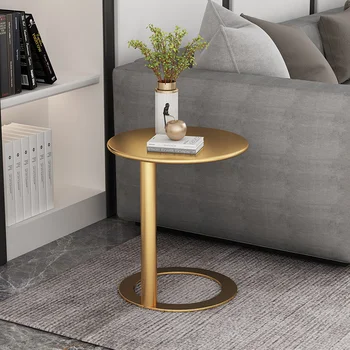 Журнальный столик, железный художественный столик, роскошный Маленький круглый столик, Простая мебель для гостиной, журнальный столик, прикроватный мини-столик