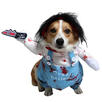 Забавная Одежда для собак на Хэллоуин, костюмы для домашних животных, Толстовка для щенков, куртка для собак, пальто, одежда для французского Бульдога, Мопса Чихуахуа, Комбинезон для собак