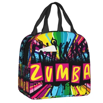 Изготовленная на заказ сумка для ланча Zumba для танцоров, мужчин, женщин, фитнес-кулер, Термоизолированные коробки для ланча для детей, школы