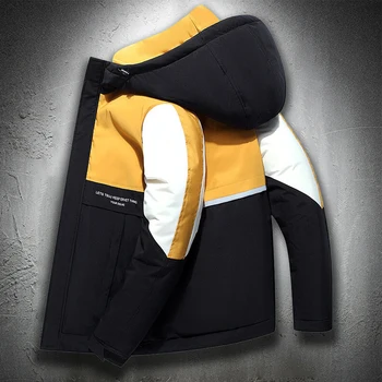 Куртка с хлопковой подкладкой в стиле пэчворк, осенне-зимние теплые пальто, мужская модная одежда, ветровка, одежда в стиле хип-хоп 2022