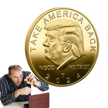 Монета президента Трампа уникальный дизайн Монета Трампа Памятная монета Трампа Золотые монеты президента Американского орла