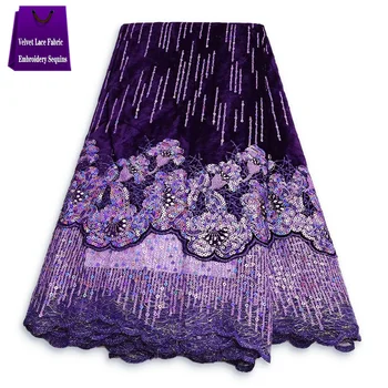 новая роскошная бархатная африканская кружевная ткань с камнем 2023 года, высококачественные нигерийские кружевные ткани для шитья свадебных платьев
