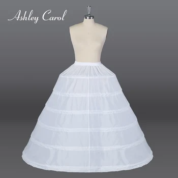Обручи с кринолином, высококачественное бальное платье, белая 6 обручей, большая нижняя юбка
