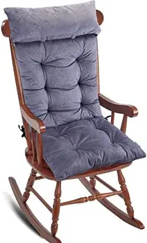 Подушка для стула, набор мягких утолщенных подушек для кресла-качалки со съемной подушкой для шеи, удобная подушка для стула с завязками
