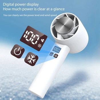 Портативный USB-вентилятор воздушного охлаждения, подвесной шейный вентилятор, полупроводниковый холодильный 1800 мАч С подставкой для телефона для дома на открытом воздухе -B