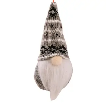 Рождественская безликая плюшевая шведская кукла Tomete Nisse, подвеска в виде елки, плюшевые гномы, украшения для кукол, Домашняя вечеринка, Рождественское украшение, подарок