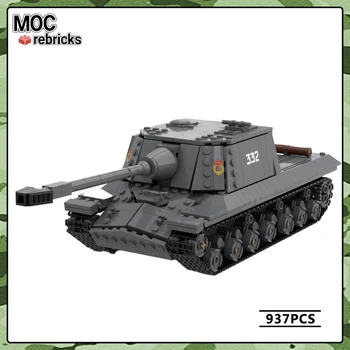 Серия военных машин WW2 Chasing Tank MOC Эксперты по сборке строительных блоков DIY Model Education Puzzle Brick Toys Рождественские подарки