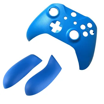 Синяя мягкая на ощупь лицевая панель передней панели, левая правая панель, ручка, боковые направляющие для замены Xbox One Slim Controller ONE S