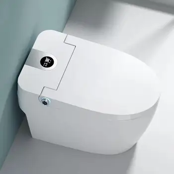 Современный популярный керамический напольный умный туалет с мягким закрытием и насадкой