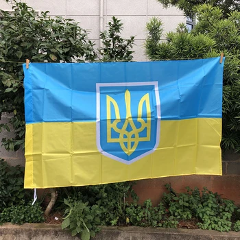 Флаг Z-ONE Президентский флаг Украины из полиэстера 90 *150 см, вывешивающий баннер 